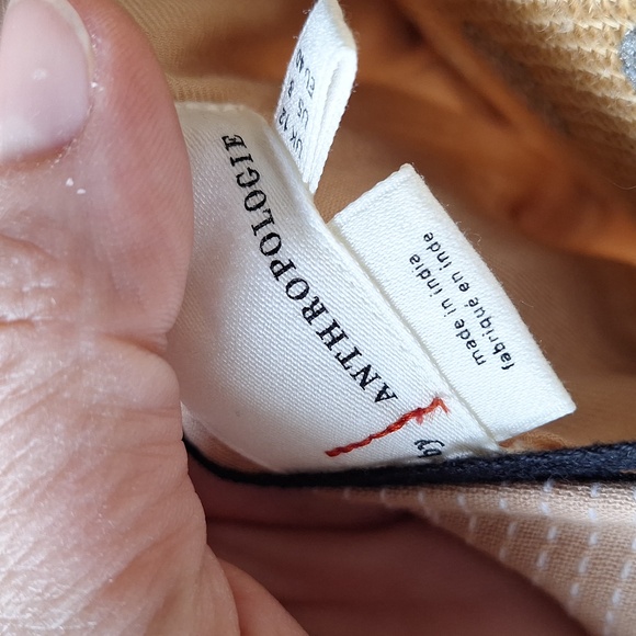 Anthropologie Robin Embroidered Spaghetti Strap Tiered Boho Maxi Dress Size 8 - Picture 12 of 16